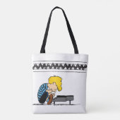 Schroeder Charlie Brown Music Tote Bag (Achterkant)