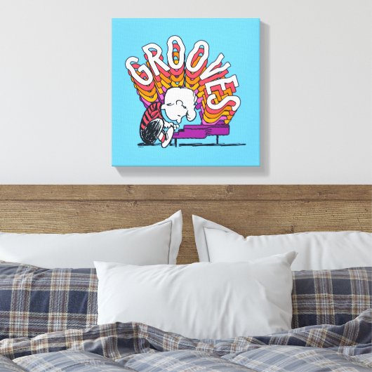 Schroeder - Grooves Canvas Afdruk (Insitu (Slaapkamer))