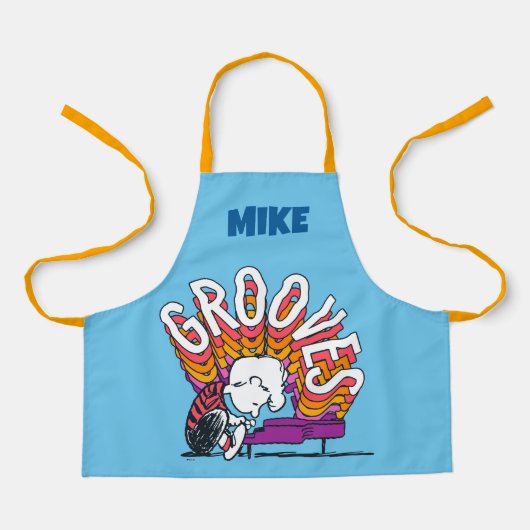 Schroeder - Grooves | Jouw namen toevoegen Schort (Voorkant)