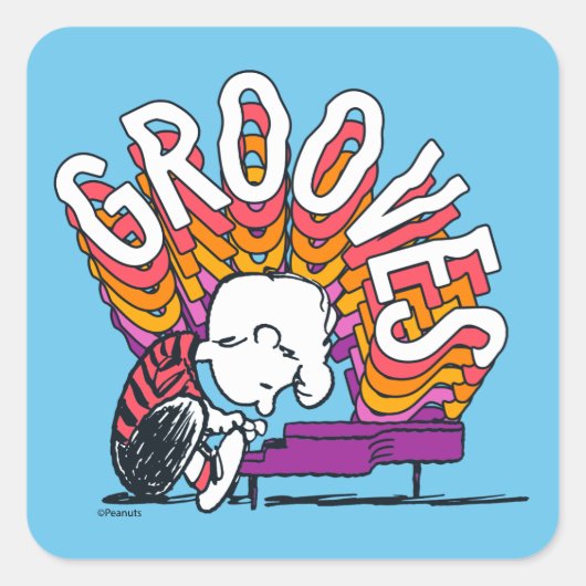 Schroeder - Grooves Vierkante Sticker (Voorkant)