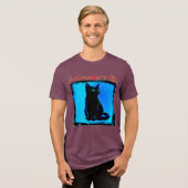 Schroeder's Cat Tri-Blend Shirt (Voorkant volledig)