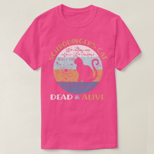 Schroedingers Cat Physics Teacher Cat Lover Gifts T-shirt (Design voorkant)