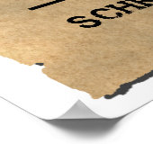 Schroedinger's gezochte Poster | Fysieke Joke (Hoek)