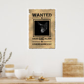 Schroedinger's gezochte Poster | Fysieke Joke (Keuken)