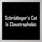 Schroedmachines Cat is claustrofobisch Poster (Voorkant)