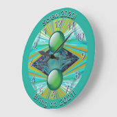 Schroef 2020 - Breng 2021-stralen op Abstracte pla Grote Klok (Hoek)