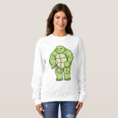 Schroef als Bodybuilder met Six pack Trui (Voorkant volledig)