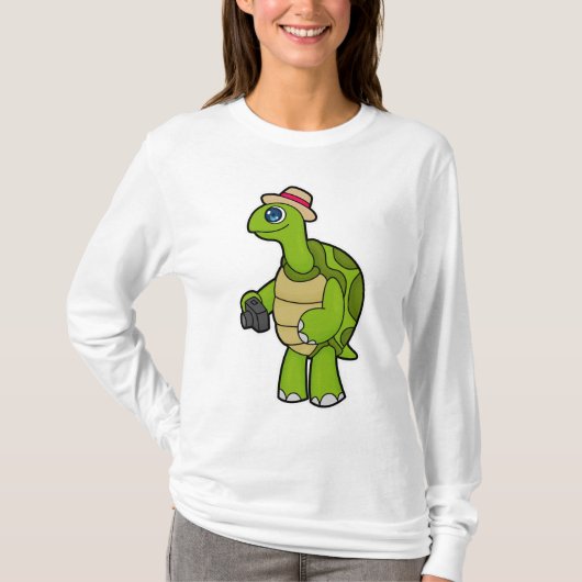 Schroef als Fotograaf met camera T-shirt (Voorkant)