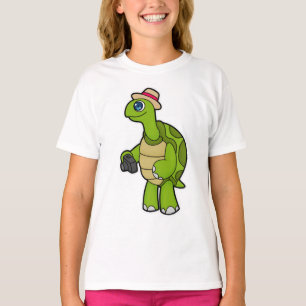 Schroef als Fotograaf met camera T-shirt