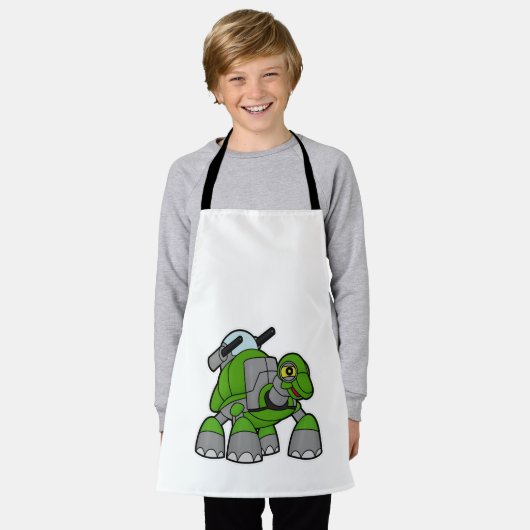 Schroef als Robot met kanonnen Schort (Gedragen)