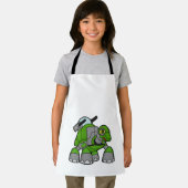 Schroef als Robot met kanonnen Schort (Insitu)