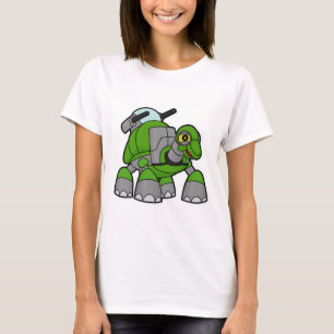 Schroef als Robot met kanonnen T-shirt