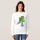 Schroef als Skater met gealigneerde schaatsen & he Trui (Voorkant volledig)