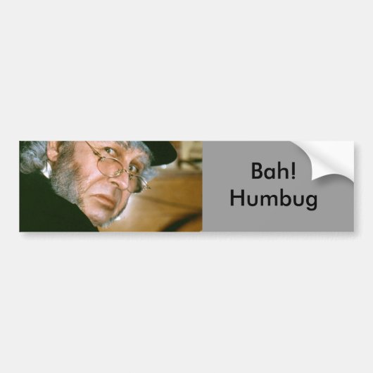 Schroef, Bah. Humbug Bumpersticker (Voorkant)