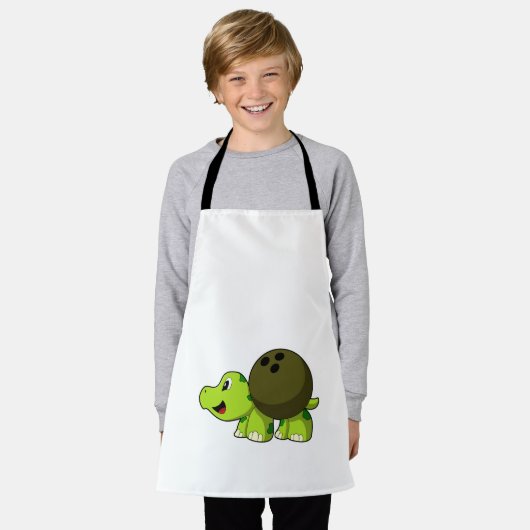 Schroef bij Bowling met Bowling-kogel Schort (Gedragen)