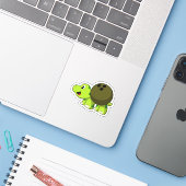 Schroef bij Bowling met Bowling-kogel Sticker (Laptop met iPhone)