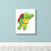 Schroef bij vliegen met Rocket Canvas Afdruk (Insitu (Houten vloer))