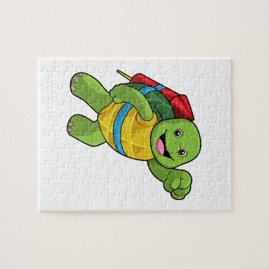 Schroef bij vliegen met Rocket Legpuzzel (Horizontaal)