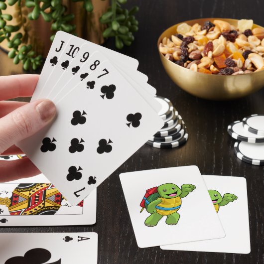 Schroef bij vliegen met Rocket Pokerkaarten (Insitu)