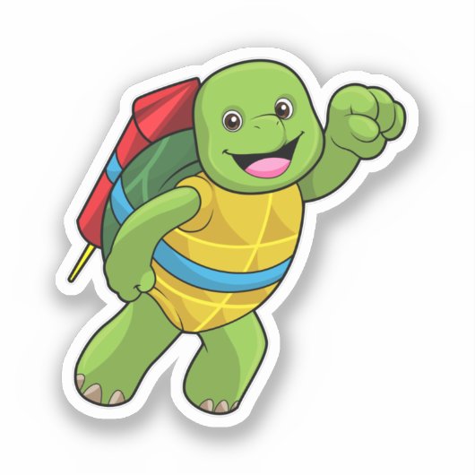 Schroef bij vliegen met Rocket Sticker (Voorkant)