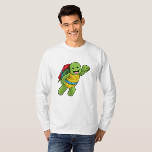 Schroef bij vliegen met Rocket T-shirt (Voorkant volledig)