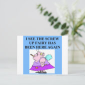 schroef de faire briefkaart (Staand voorkant)