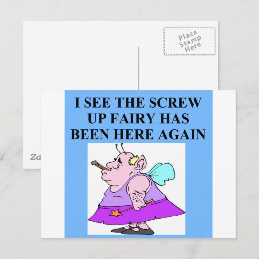 schroef de faire briefkaart (Voorkant / Achterkant)