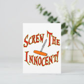 Schroef de Innocent! Briefkaart (Staand voorkant)
