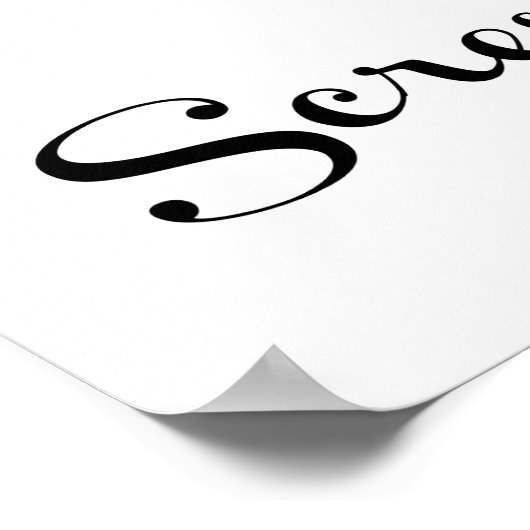 Schroef de  Kurkentrekker van wijn af Poster (Hoek)