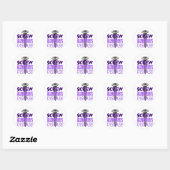 Schroef de ziekte van Alzheimer Ronde Sticker (Vel)