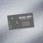 Schroef en bouten magnetisch visitekaartje (Voorbeeld)