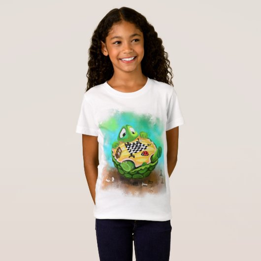 Schroef- en ladybug-speltechniek - Cartoon tekenen T-shirt (Voorkant volledig)