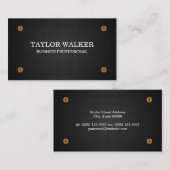 Schroef- en metaalachtergrond visitekaartje (Voorkant / Achterkant)