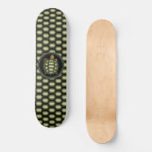 Schroef- en Shell Pattern in Green & Black Persoonlijk Skateboard (Voorkant)