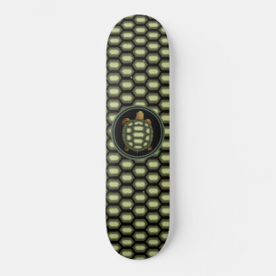 Schroef- en Shell Pattern in Green & Black Persoonlijk Skateboard