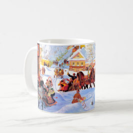 "Schroef-getij". Russische kunst kerstcadeau Koffiemok
