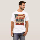 Schroef het establishment T-shirt (Voorkant volledig)