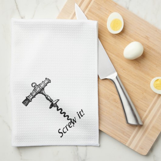 Schroef het schroefschroef theedoek (Quarter Fold)