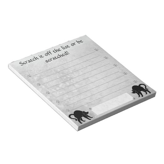 Schroef het van de lijst of krabben! blocnote (Schuin)