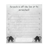 Schroef het van de lijst of krabben! blocnote (Voorkant)