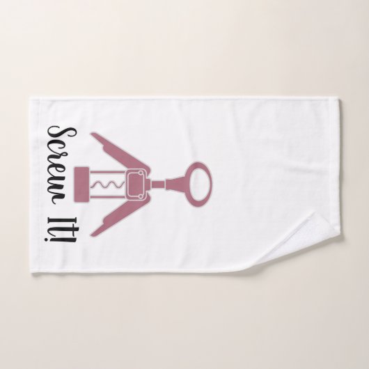 "Schroef het" Wijnopener Keuken Handdoek (Handdoek)