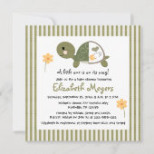 Schroef in babyschoenen met luiers Groen Kaart (Voorkant)