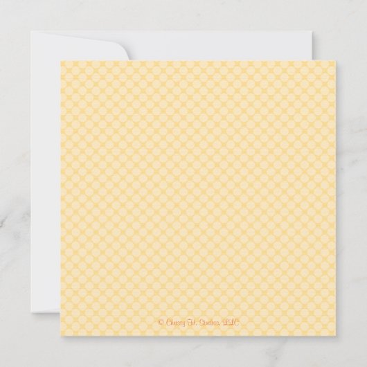 Schroef in een luier, Babydouche Uitnodigingen in  (Achterkant)