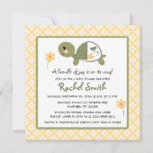 Schroef in een luier, Babydouche Uitnodigingen in  (Voorkant)