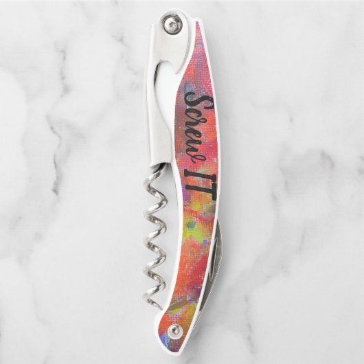 "Schroef IT"-krakschroef Kurkentrekker (Voorkant)