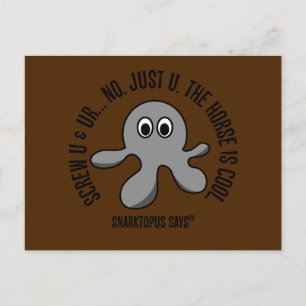 Schroef je en het paard waar je op reed briefkaart