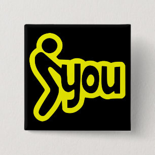 Schroef je op de stok #USAPatriotGraphics © Vierkante Button 5,1 Cm