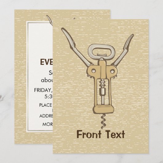 schroef kaart (Voorkant / Achterkant)