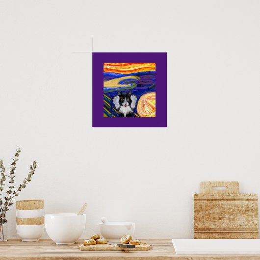 Schroef, kat Parody, Faux Wrapped Canvas Print (Keuken)