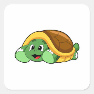 Schroef met Shell als Blanket Vierkante Sticker